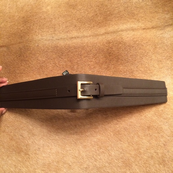 IP Blue Linea Pelle Brown Buckle Belt - Picture 3 of 5