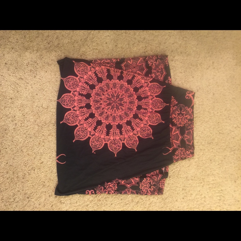 Boutique Blue and Pink Maxi Skirt