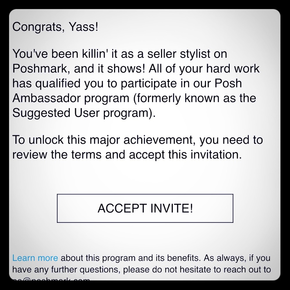 ⭐️I'm Posh Ambassador⭐️
