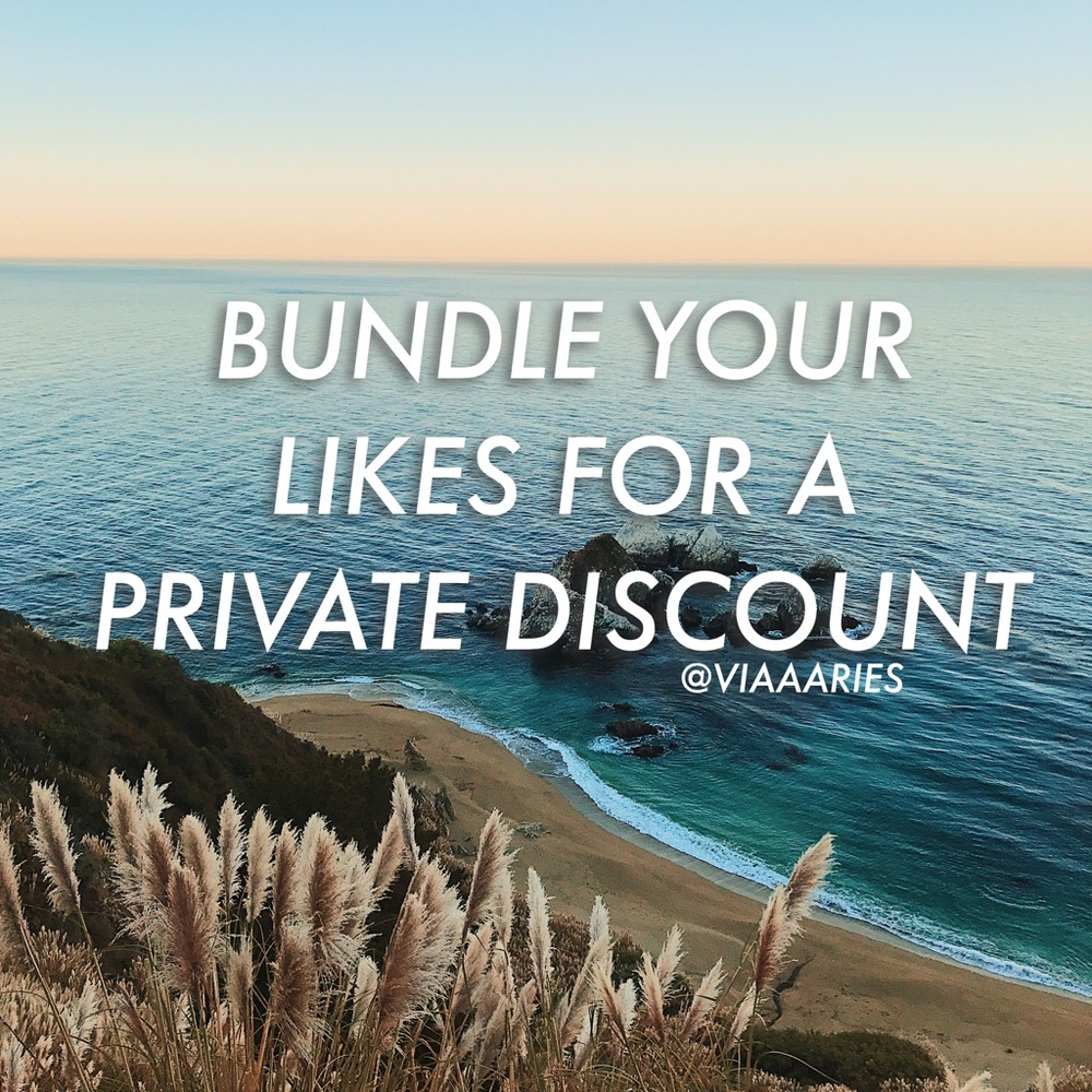 Bundle your likes for a private discount ✨💖