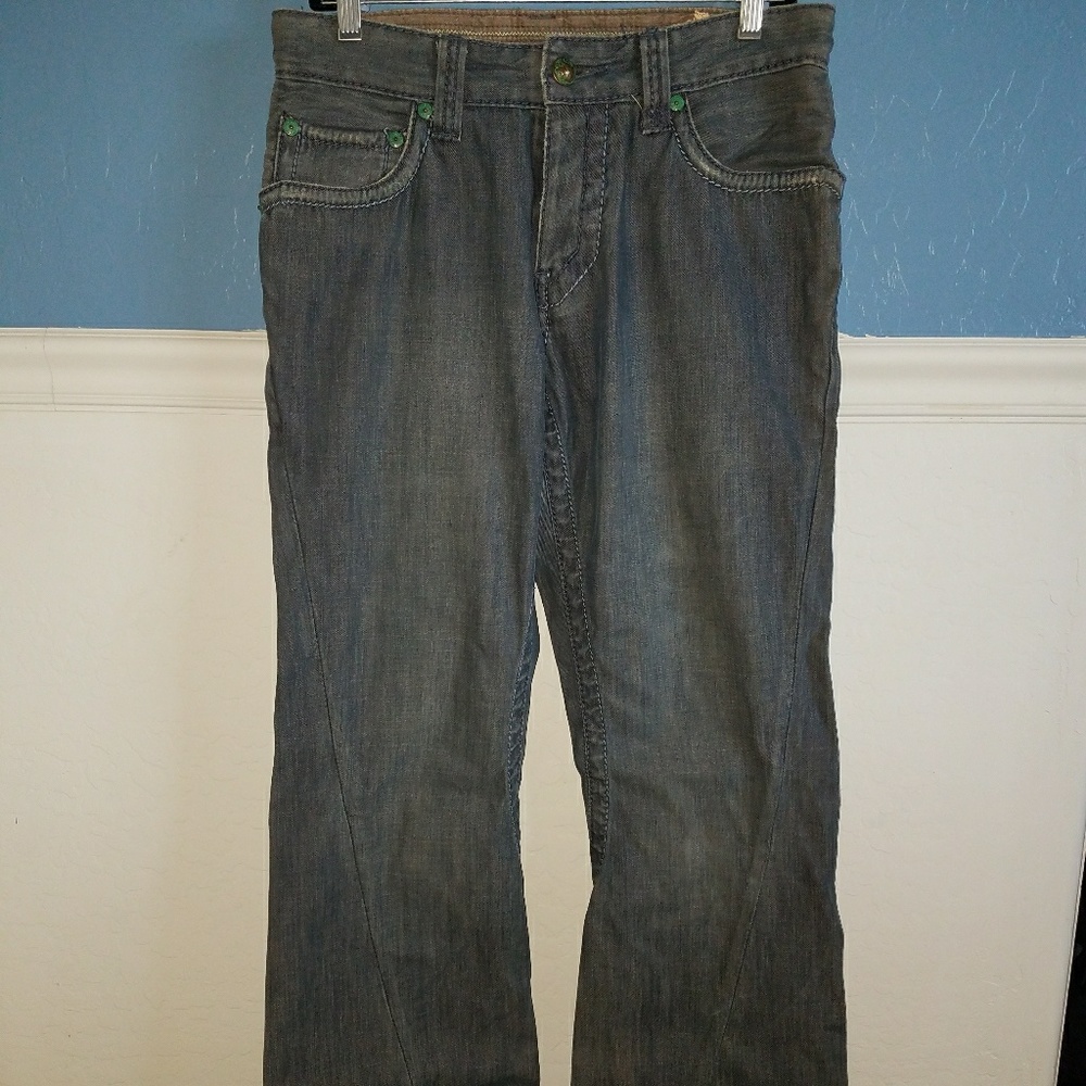 Men's angled stitching Bootcut Jeans