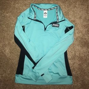 Teal PINK Athletic Half Zip