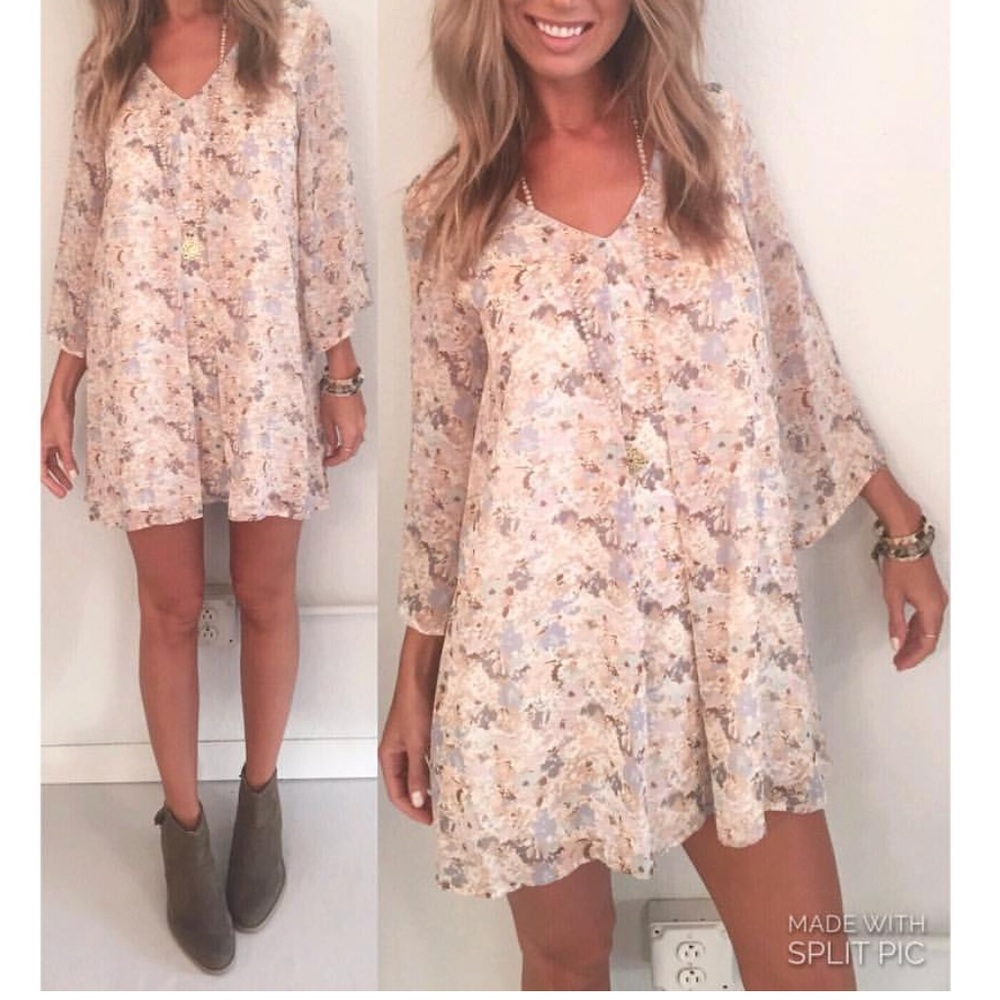 Floral Long Sleeve Dress
