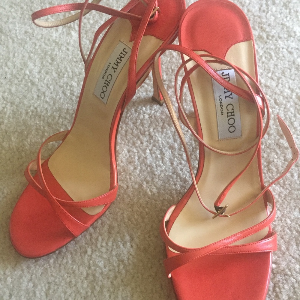 NEW! Jimmy Choo Double Ankle Strap Sandals