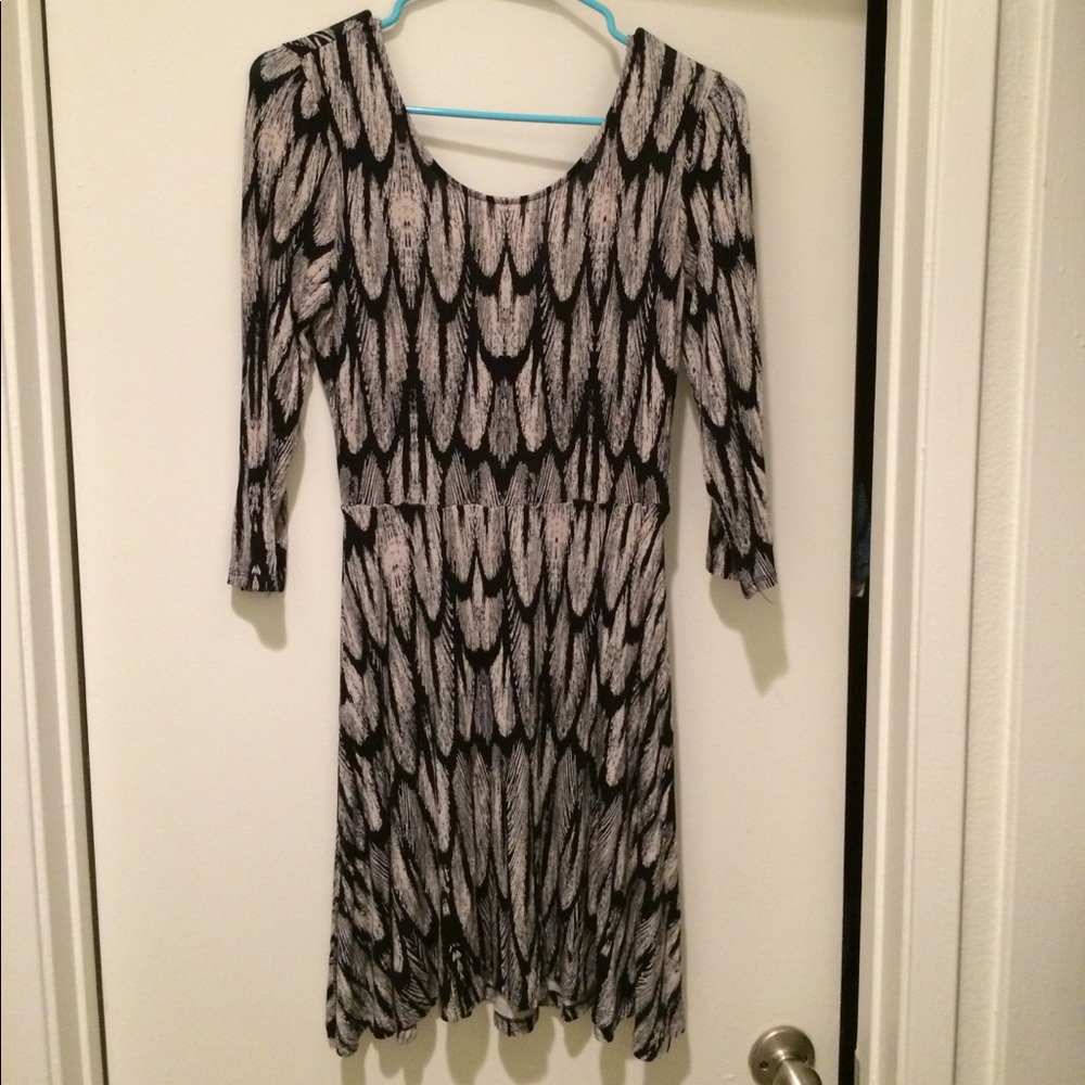 Ballet back feather dress