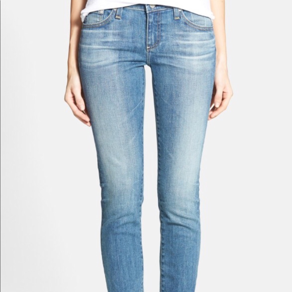 AG The Stilt Jeans in 14 year Sand