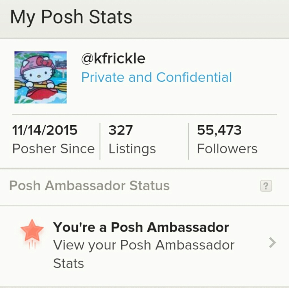 Wowee! I'm a Posh Ambassador!