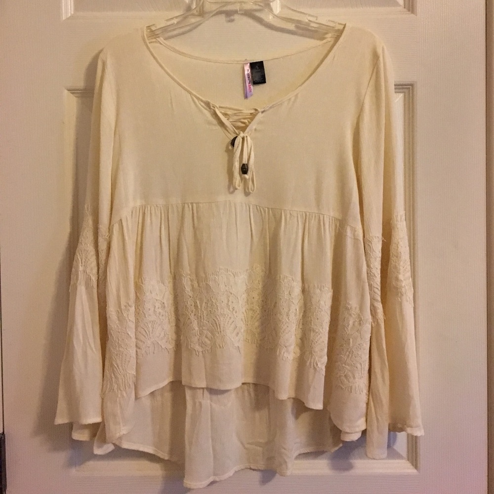 Cream Lace Blouse