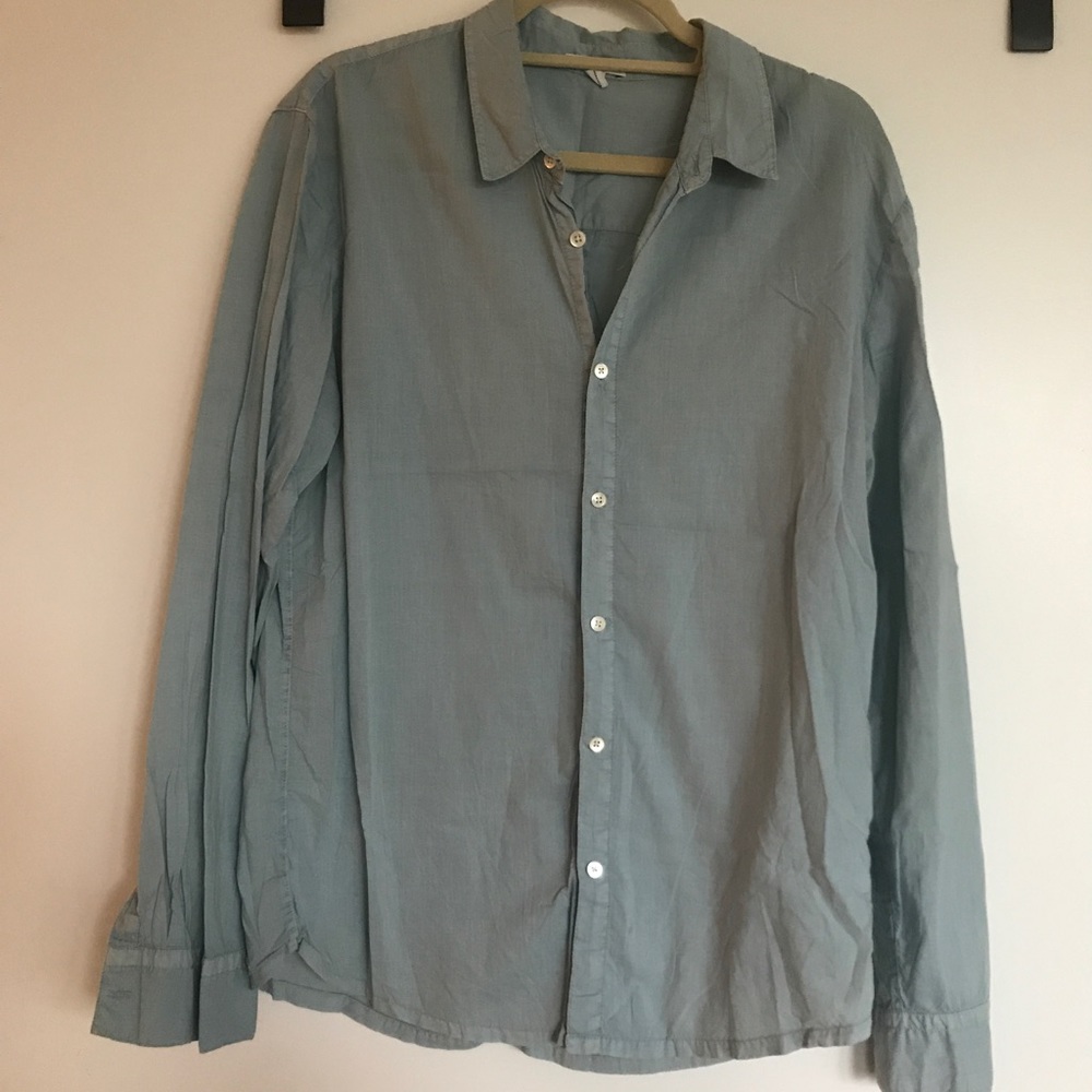 James Perse cotton button down shirt