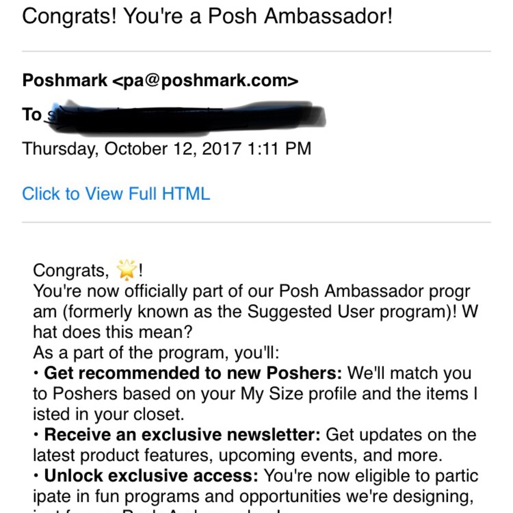 I AM NOW a POSH AMBASSADOR ‼️👑🍾🏆🎈🎊