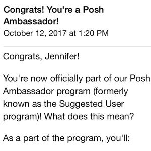 🎉Yay!!! I'm Posh Ambassador🎉