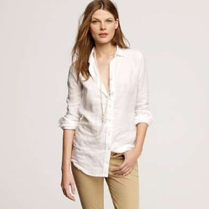 J. Crew Perfect Linen Shirt