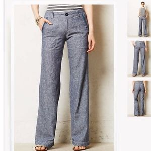 Anthropologie Pilcro Linen Trousers