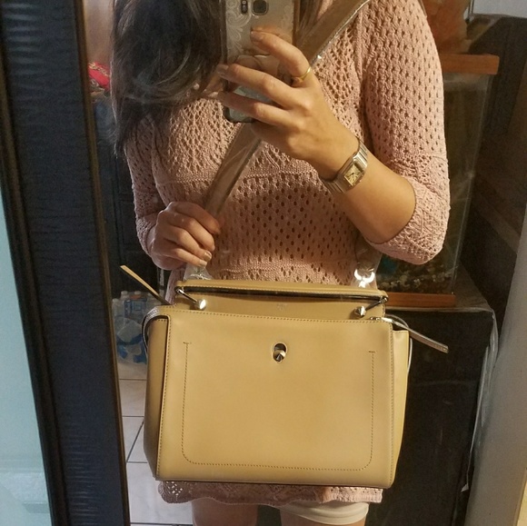 Brand New Fendi Dotcom Beige Handbag - Picture 6 of 7
