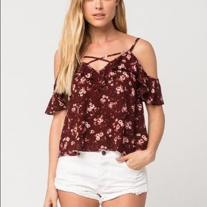 Chloe & Katie Cold Shoulder Top