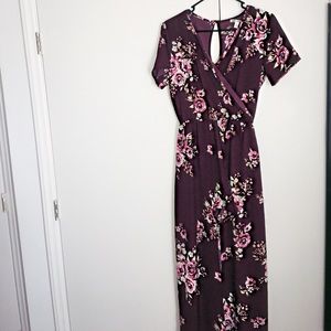 Francesca's floral romper dress