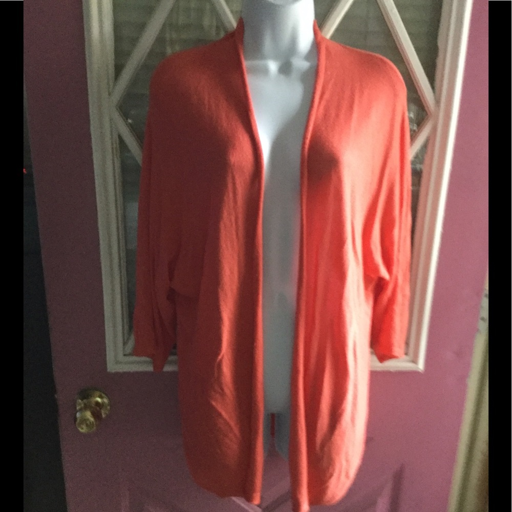 Premise Studio orange cardigan Sz 1X