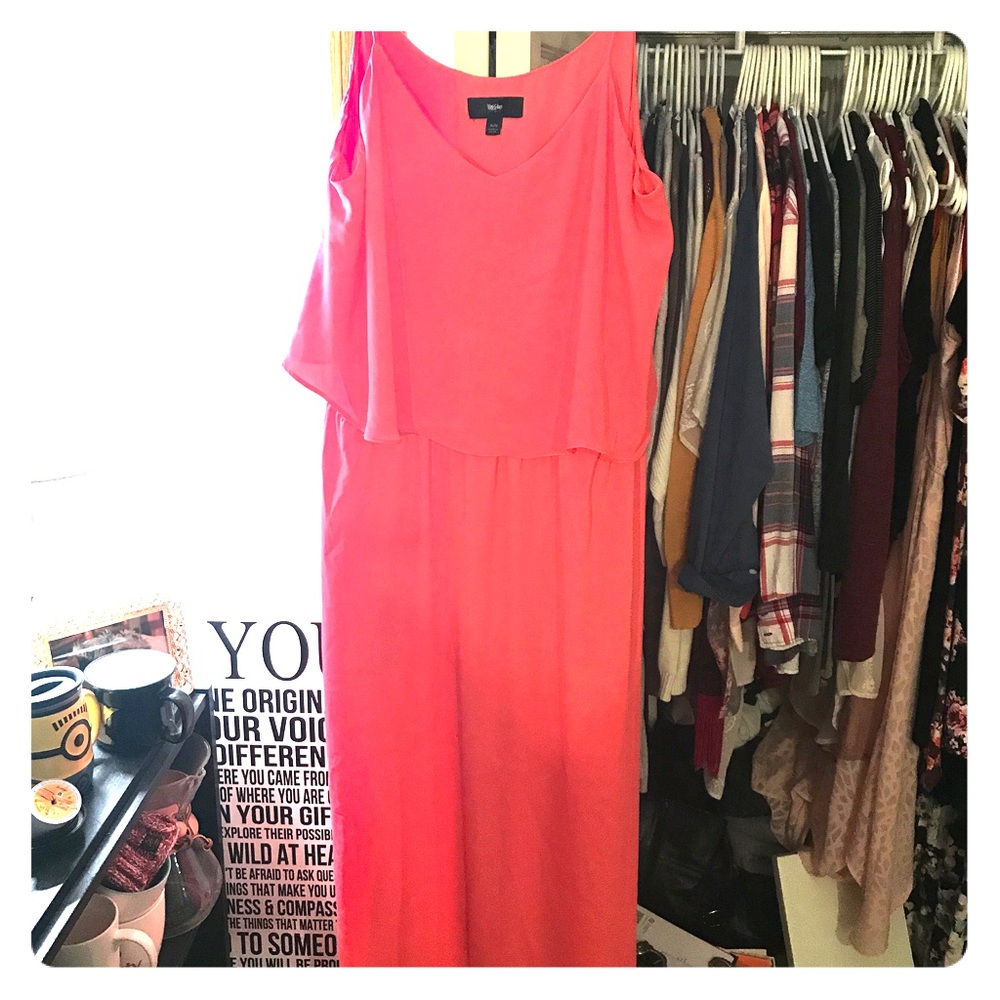 Mossimo Coral floor length dress