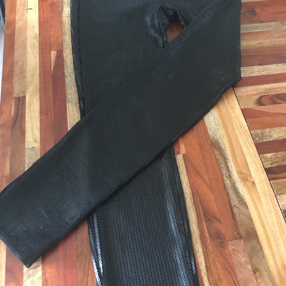 NWT Genetic Denim black sequence pants size 27