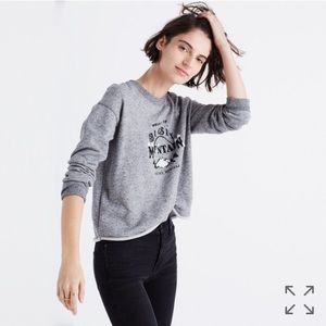 Madewell Big Sky Cutoff Sweatshirt