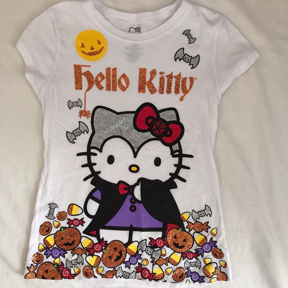 Hello Kitty HALLOWEEN vampire candy tee S 5 6 6X 7