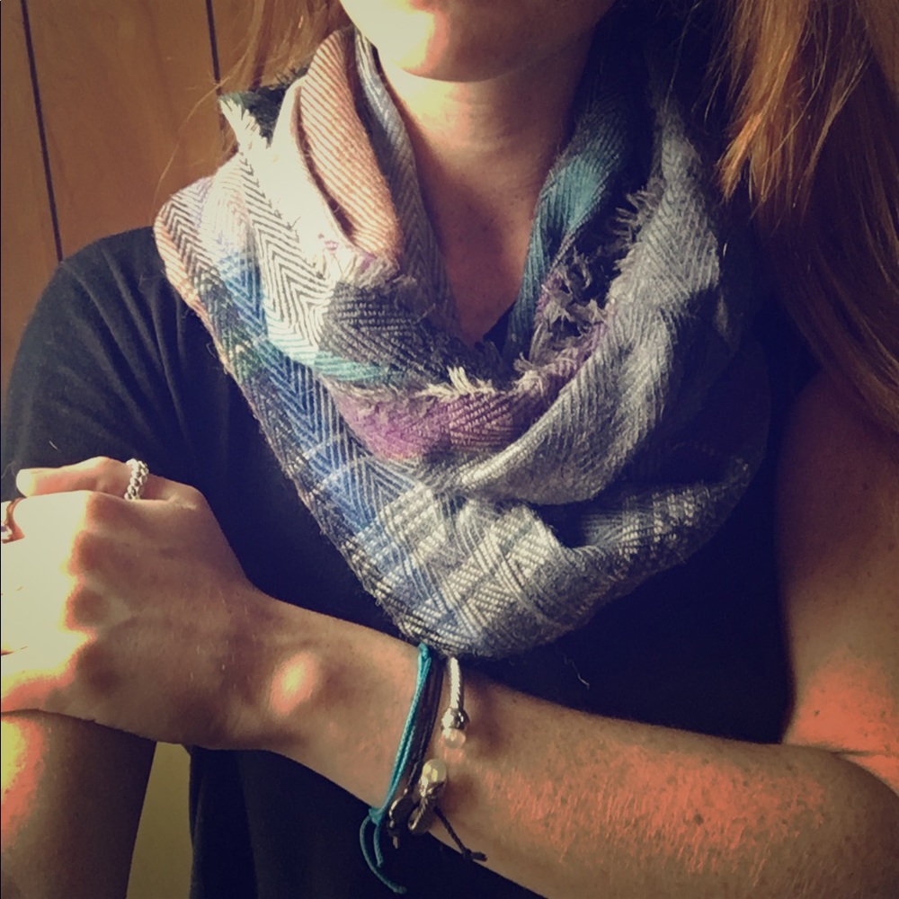 SOLD Beautiful blanket infinity scarf!