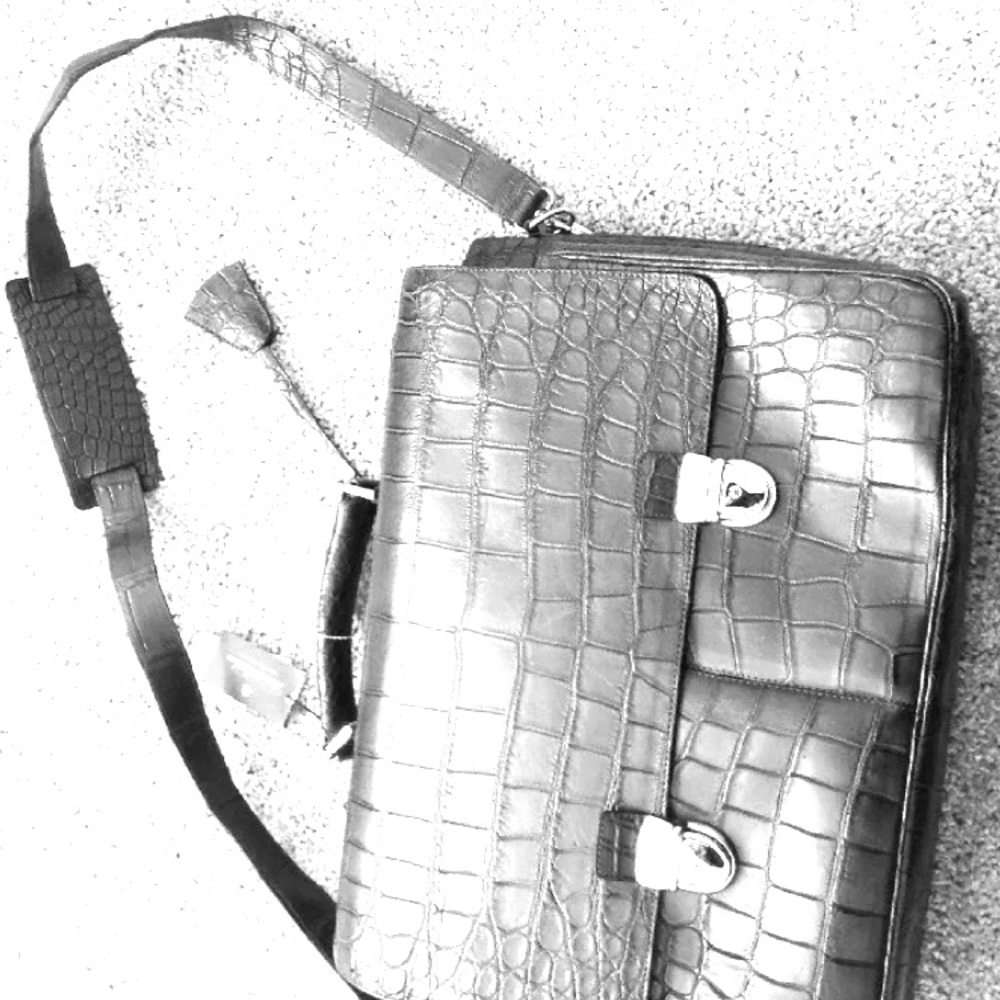 Genuine Alligator Men’s Brief Bag Brand New