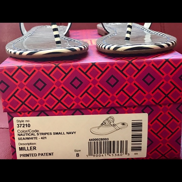 ❤️🎉Host Pick🎉Tory Burch Navy/white Miller - Picture 7 of 8