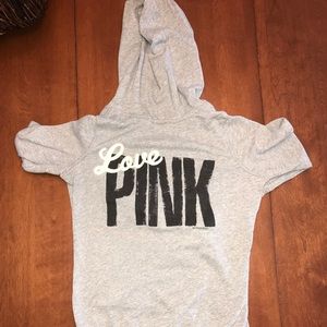 Victoria’s Secret Love Pink hoodie in heather grey
