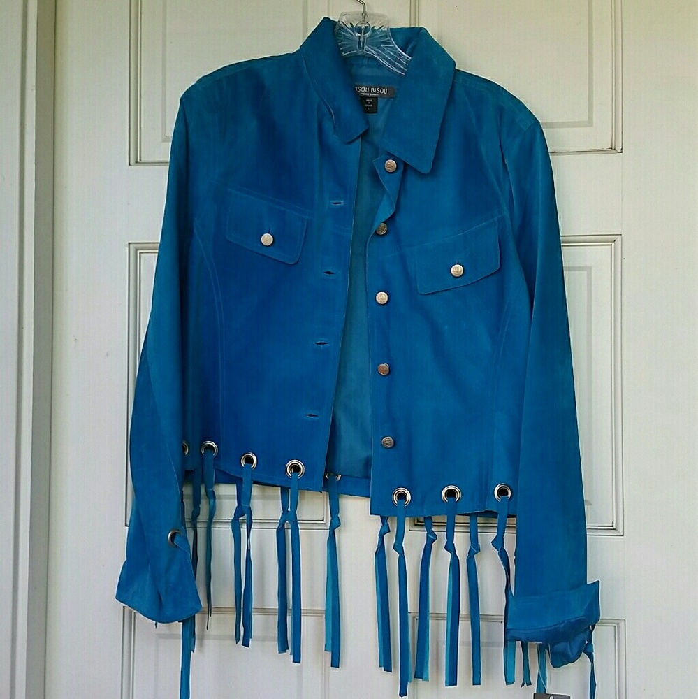 NEW w/tags Bisou Bisou Leather Jacket size L