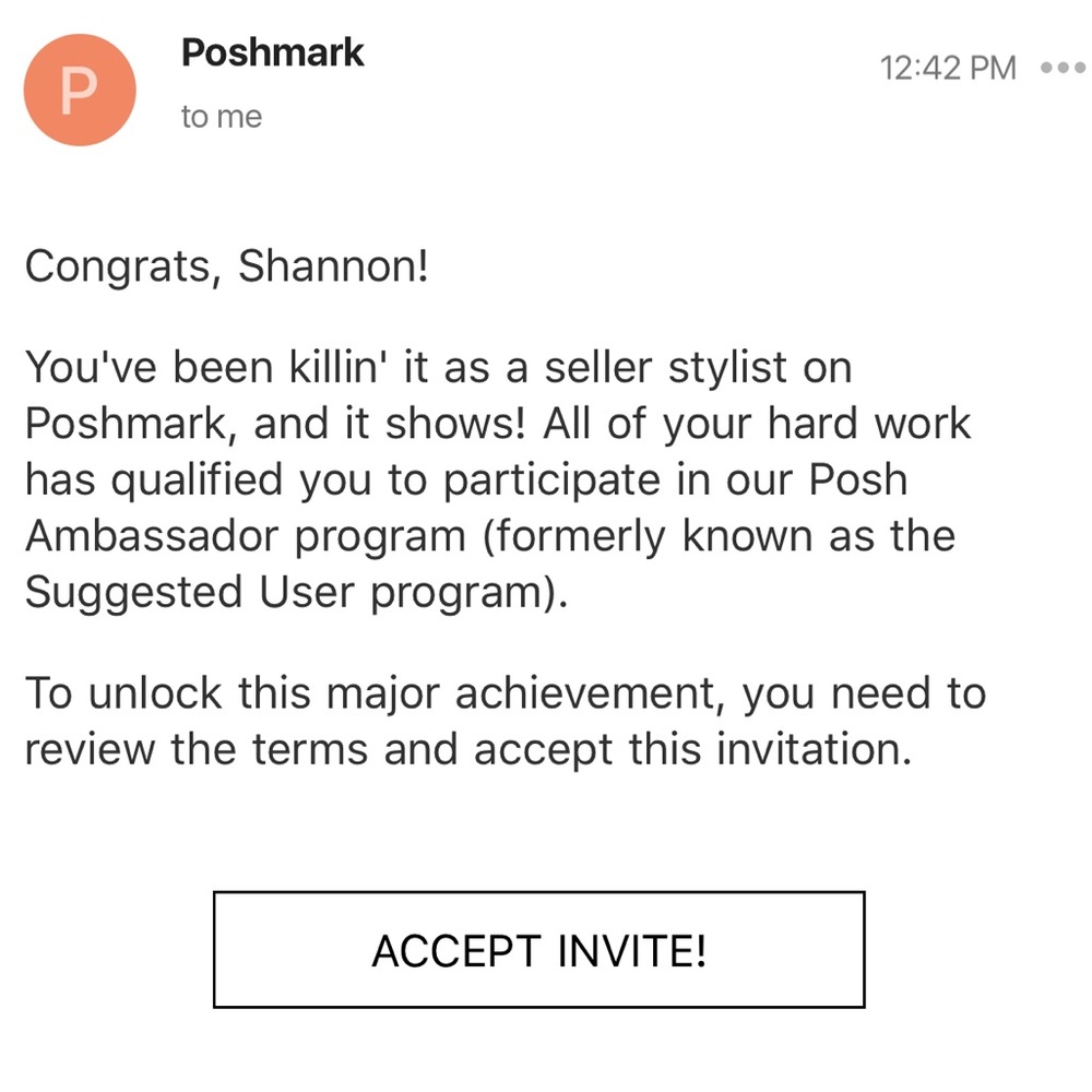 I'm a Posh Ambassador (Suggested User)!
