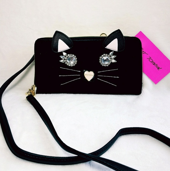 Betsey Johnson Handbags - Betsey Johnson Velour "Wallet On a String"