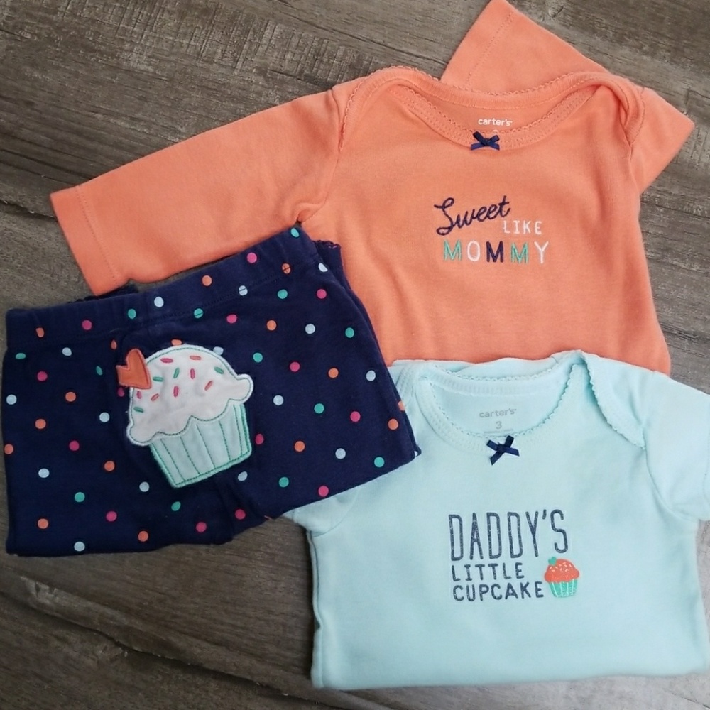 Baby girl 3 piece matching set. 3 month