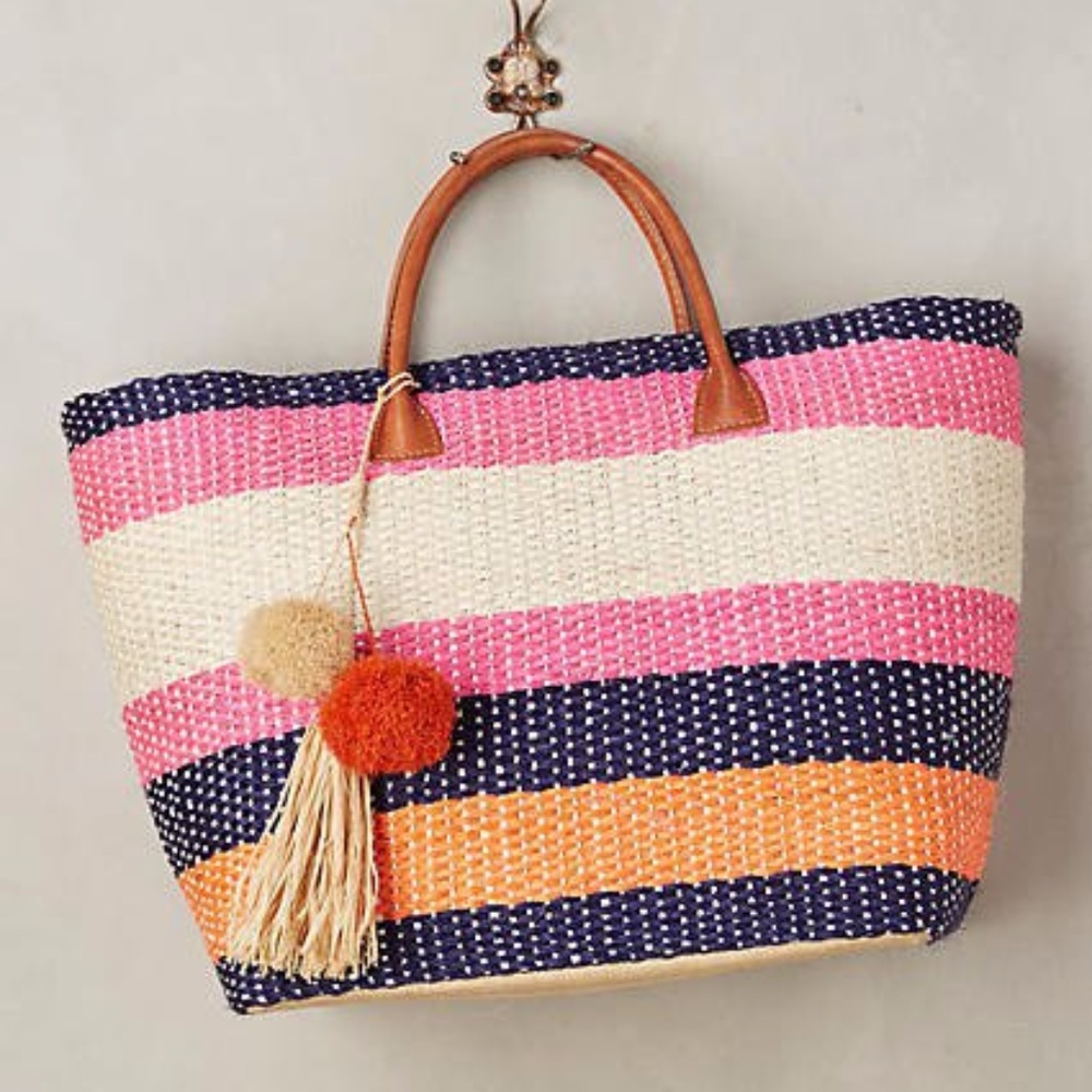 Anthropologie Straw Tote
