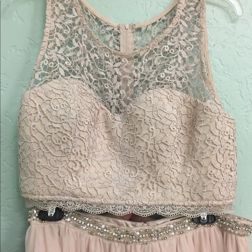 two piece homecoming/prom dress