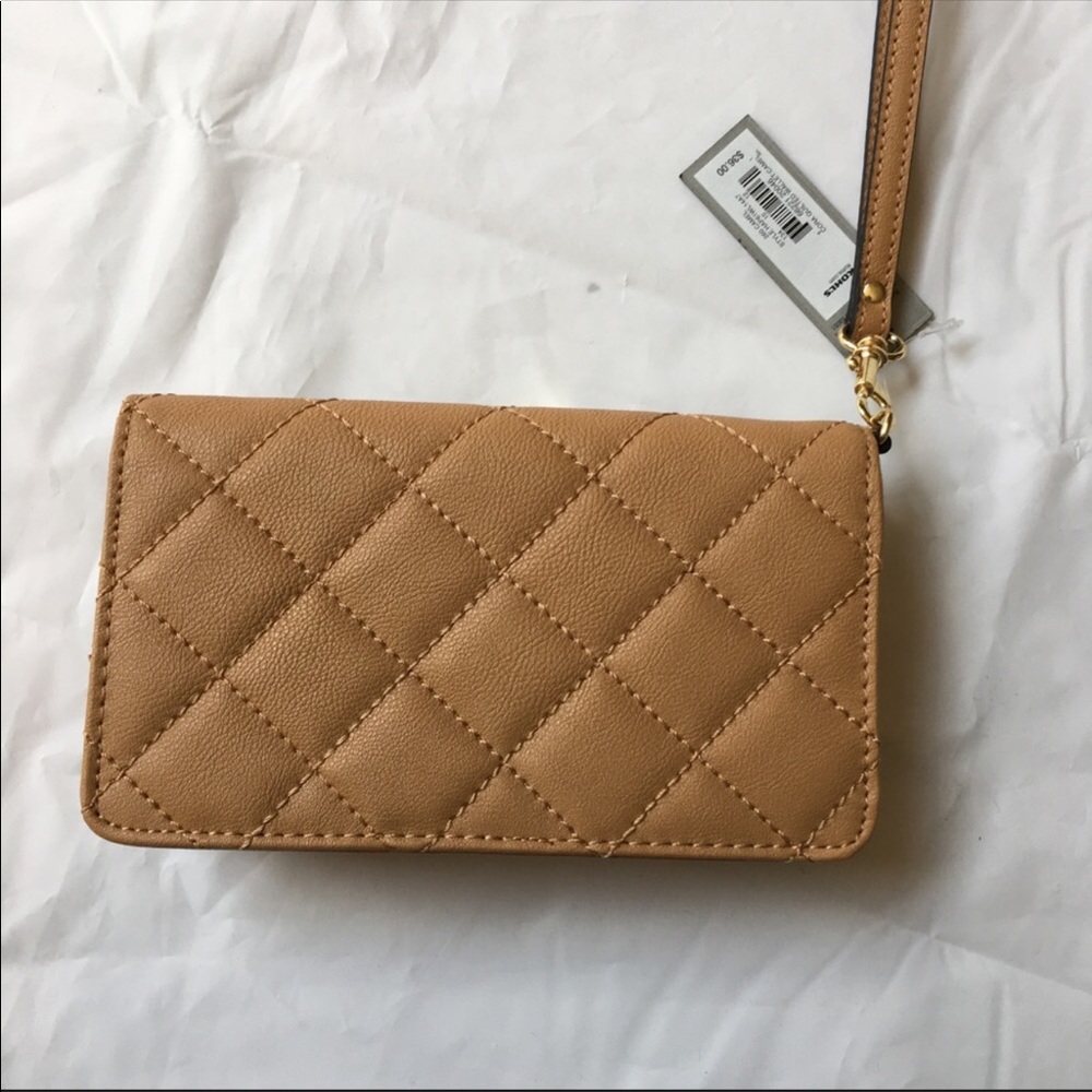 Apt. 9 Cora Quilted Wallet Camel New - Picture 4 of 6