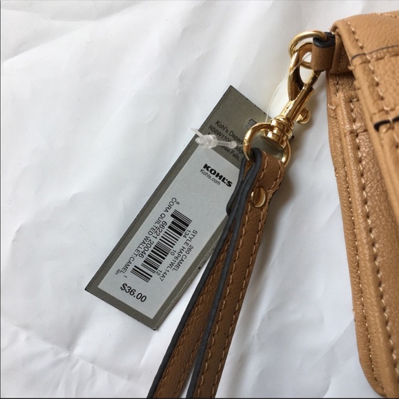 Apt. 9 Cora Quilted Wallet Camel New - Picture 6 of 6