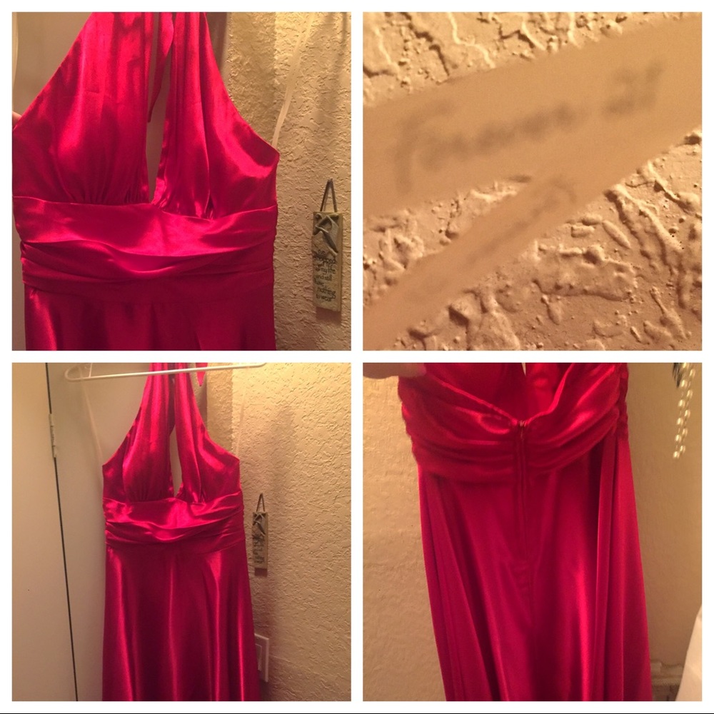Bright red forever 21 silky dress