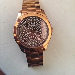 Rose gold Fossil Watch