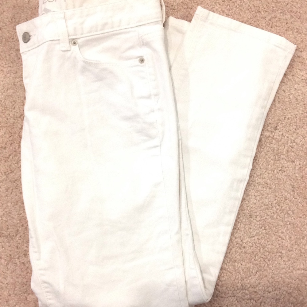 Loft white jeans