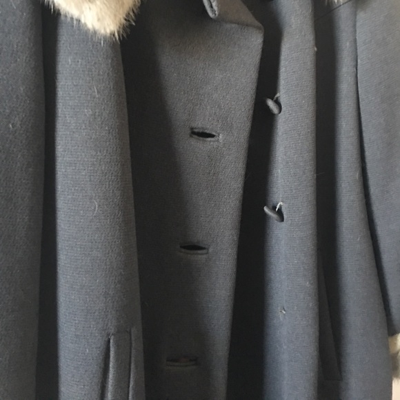 Vintage wool and fur trim jacket - Picture 3 of 5