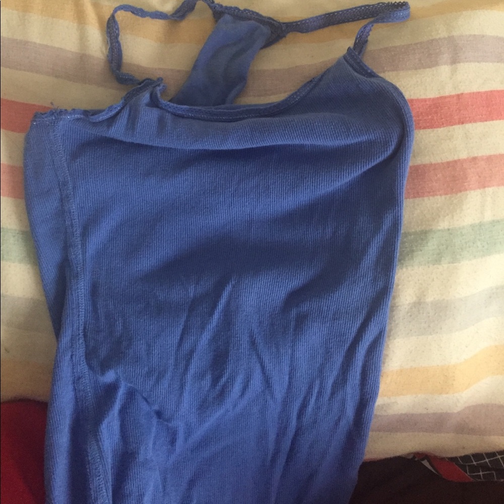 Blue racerback Aeropostale tank top