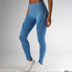 GYMSHARK HIGH WAISTED SEAMLESS BLUEBERRY LEGGINGS