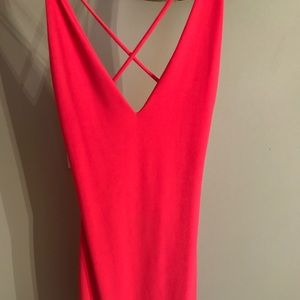 Hot Pink Fashion Nova Bodycon Dress
