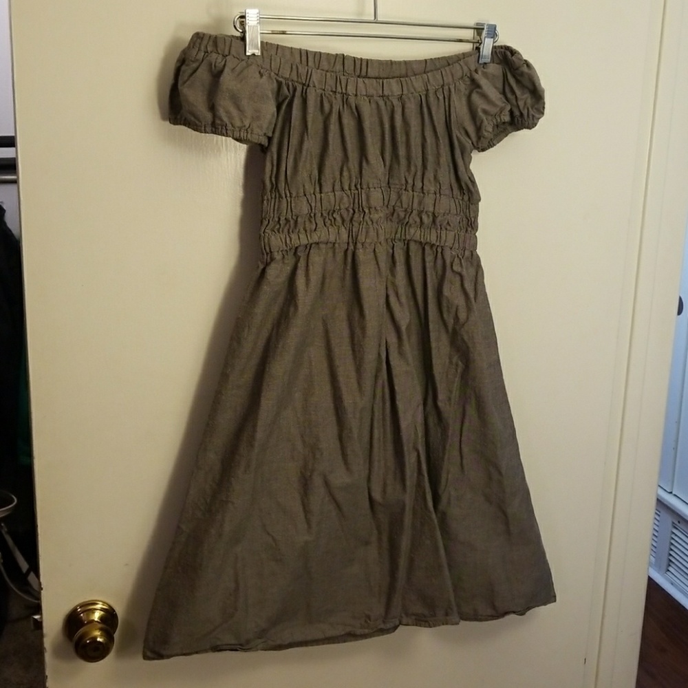 Off shoulder Grey Party Dress