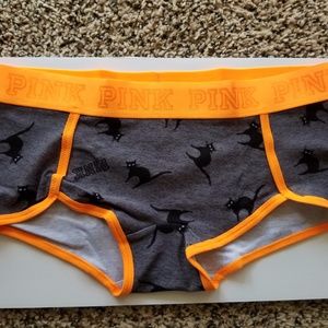 Victoria's Secret Halloween Cat Logo Boyshorts M