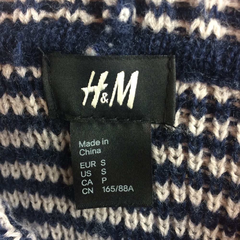H&M Striped Cowl Neck Sweater Dress - Picture 7 of 8