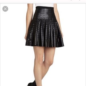 BCBG shanina vegan leather skirt