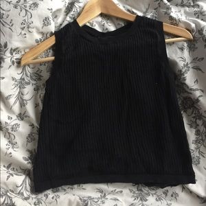 Brandy Melville Black Tank with Open Back