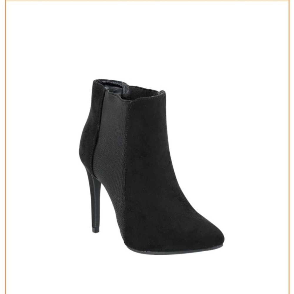 Black Suede Ankle Booties
